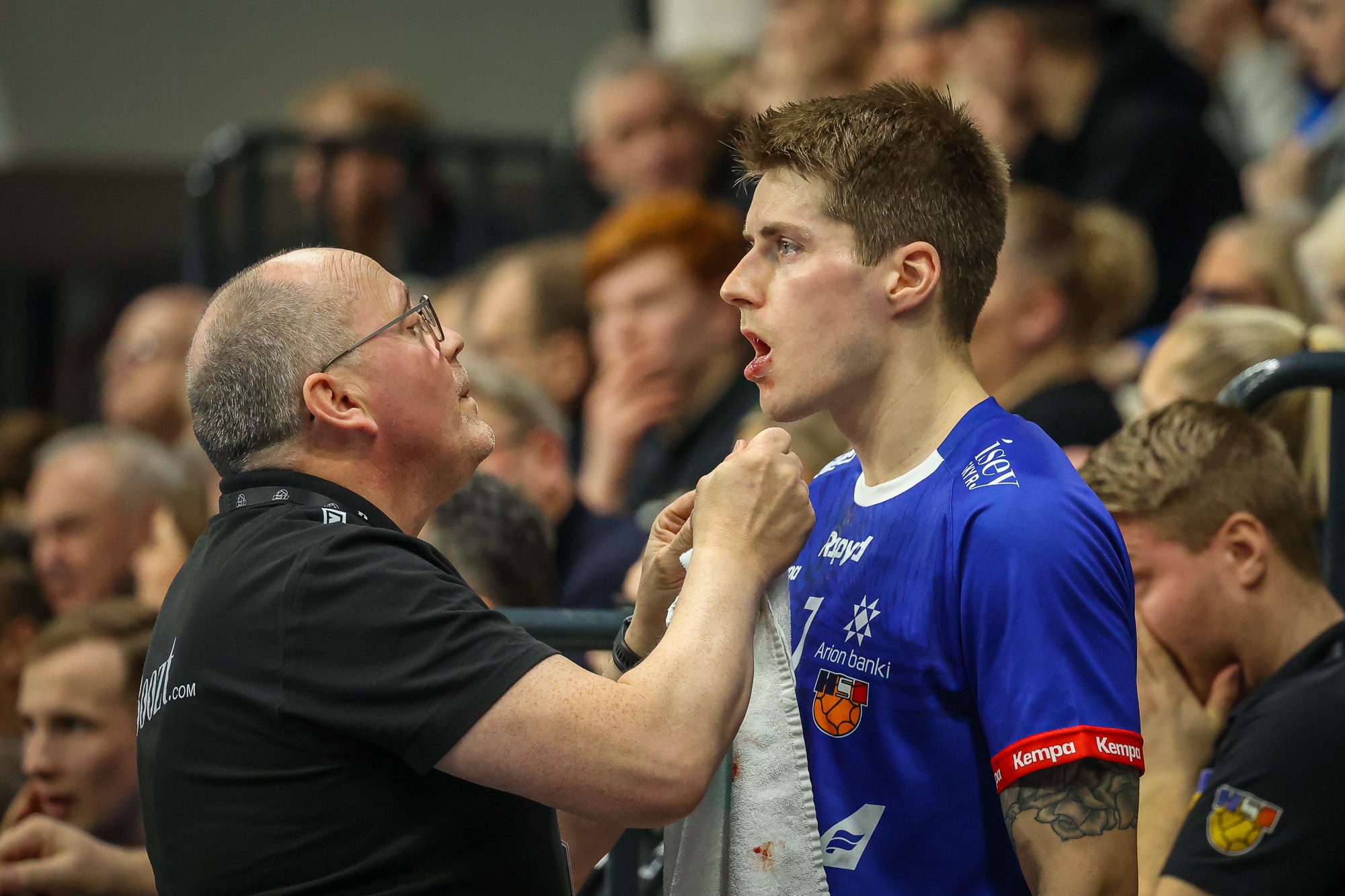 Elís hefur verið sjúkraþjálfari íslenska karlalandsliðsins í handbolta í fjöldamörg ár
